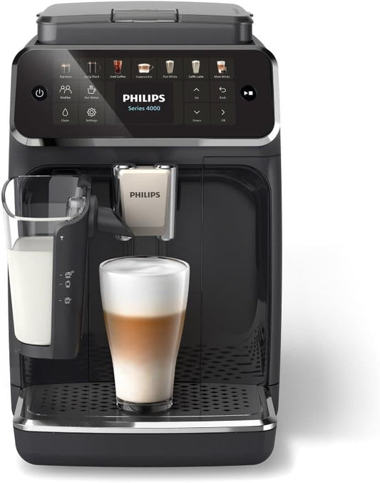 Philips 4400 Series Fully Automatic Espresso Machine – LatteGo, 12 Coffees, SilentBrew - Good Condition