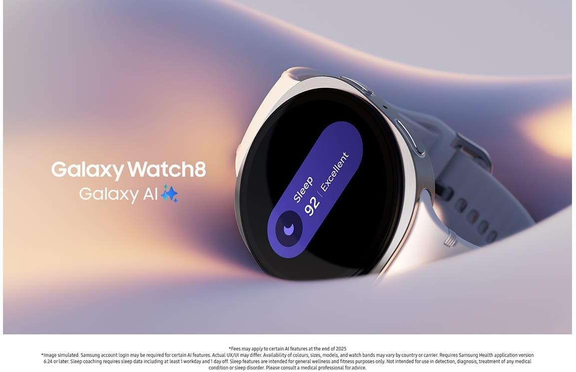 Samsung Galaxy Watch8 40mm LTE Smartwatch Graphite - Excellent Condition