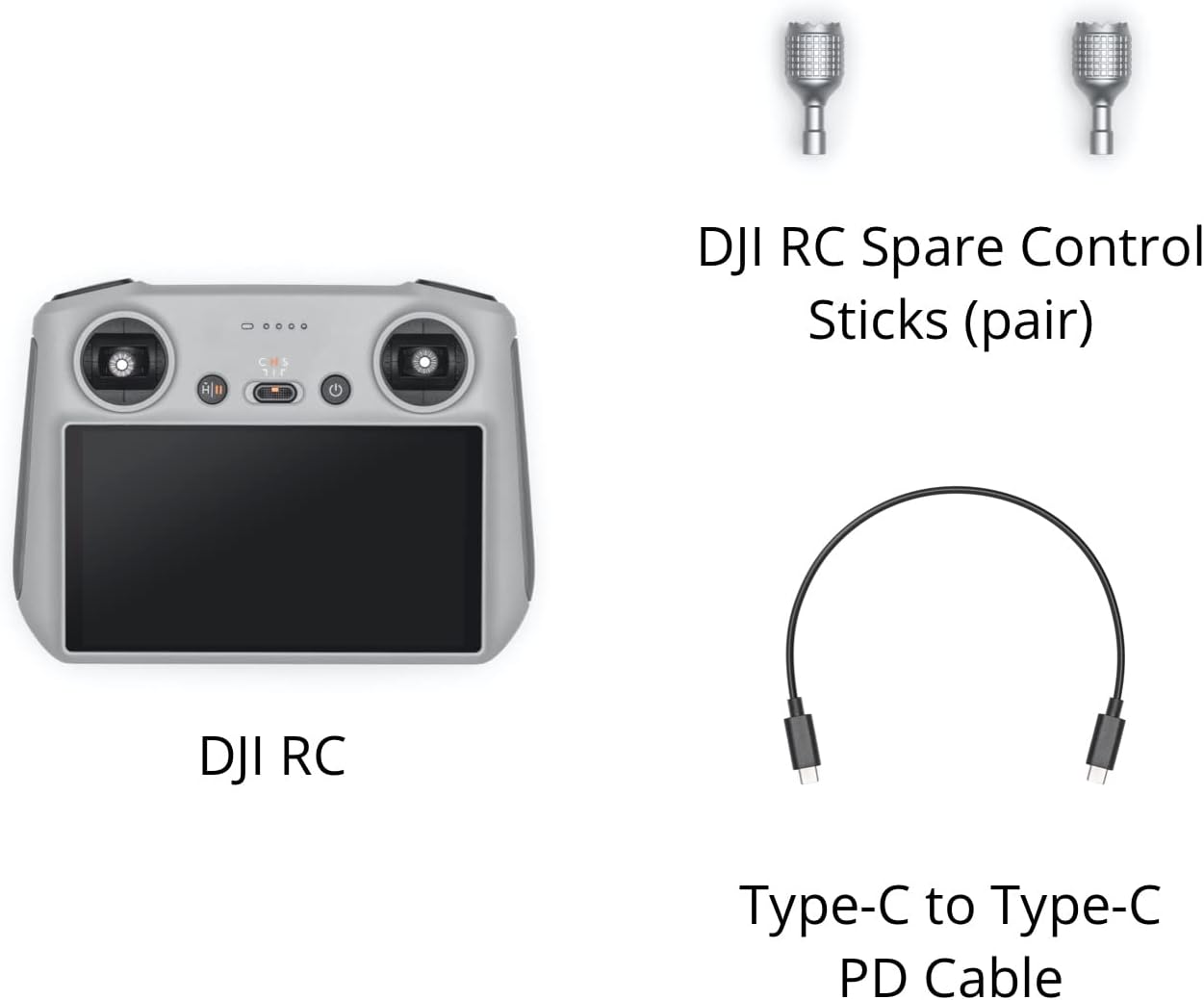 DJI RC, Remote Controller with Lightweight Body, FHD Screen, 4hr Battery - New Condition
