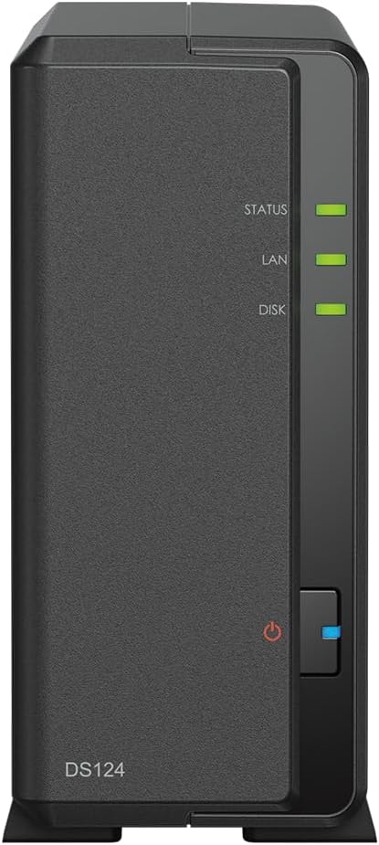 Synology DiskStation DS124 1-Bay Diskless NAS – 1GB RAM - New Condition