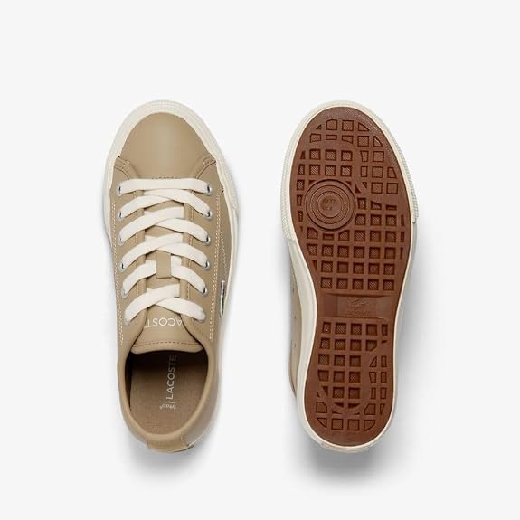 Lacoste Backcourt 224 1 CFA Women's Sneakers – Light Brown/Off White (US 5) - New Condition