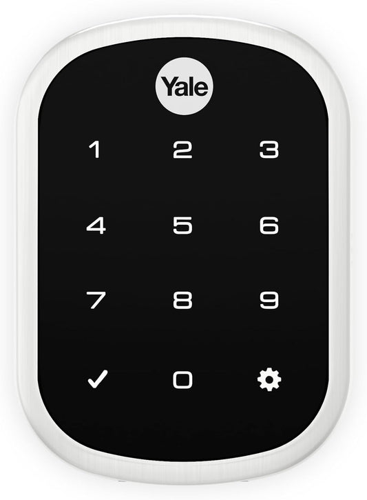 Yale Assure SL Smart Touchscreen Deadbolt Lock Satin Chrome with Yale Home Module - New Condition