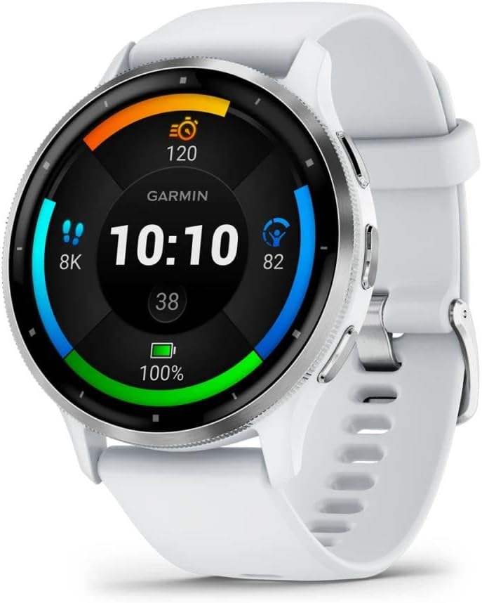 Garmin Venu 3 GPS Smartwatch with AMOLED Display - Whitestone - Excellent Condition