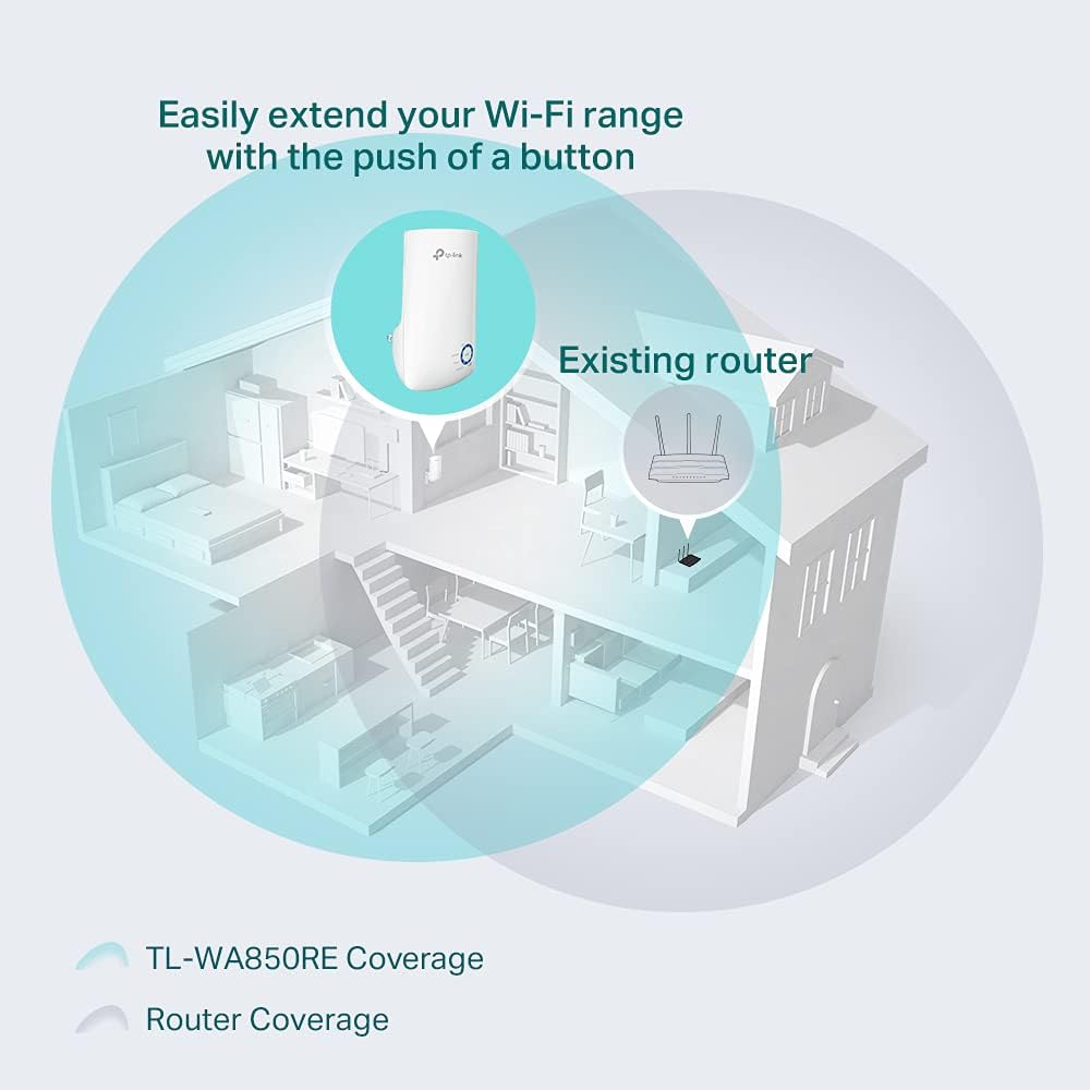 TP-Link TL-WA850RE N300 Wi-Fi Range Extender - New Condition
