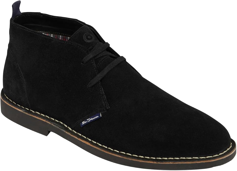 Ben Sherman Hemmings Men's Suede Boots – Black - New Condition