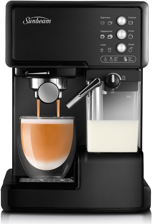Sunbeam Café Barista Coffee Machine – 15 Bar, Automatic Milk Frother - Excellent Condition