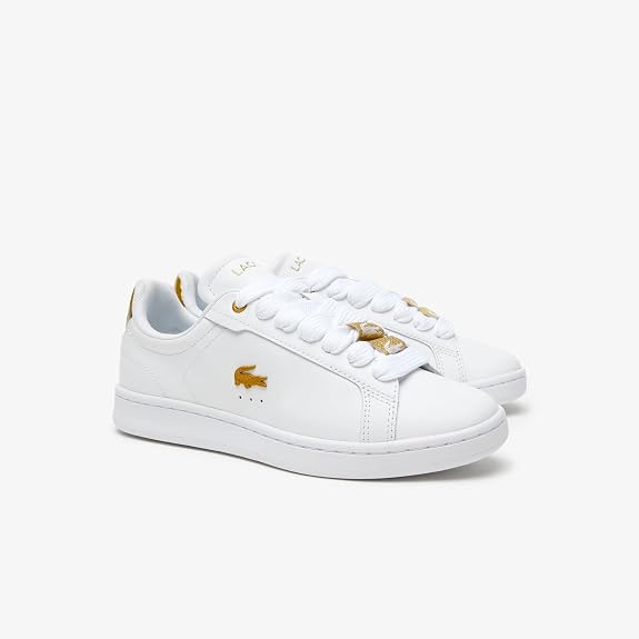 Lacoste Carnaby Pro 123 5 SFA Women's Sneakers – White/Gold (US 5) - New Condition