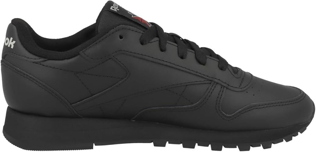 Reebok Classic Leather Women's Sneakers – Black/Black/Pure Grey (US 7) - New Condition