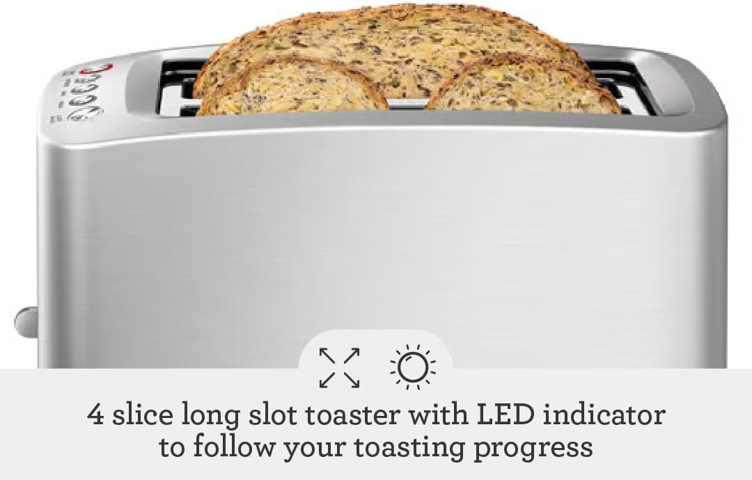 Breville Smart Toaster BTA830BSS – 2-Slice Stainless Steel Toaster - Excellent Condition