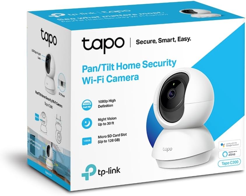 TP-Link Tapo C200 Smart Wi-Fi Home Security Camera 1080P - New Condition