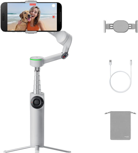 Insta360 Flow 2 Pro AI Smartphone Gimbal Stabilizer - Grey - New Condition