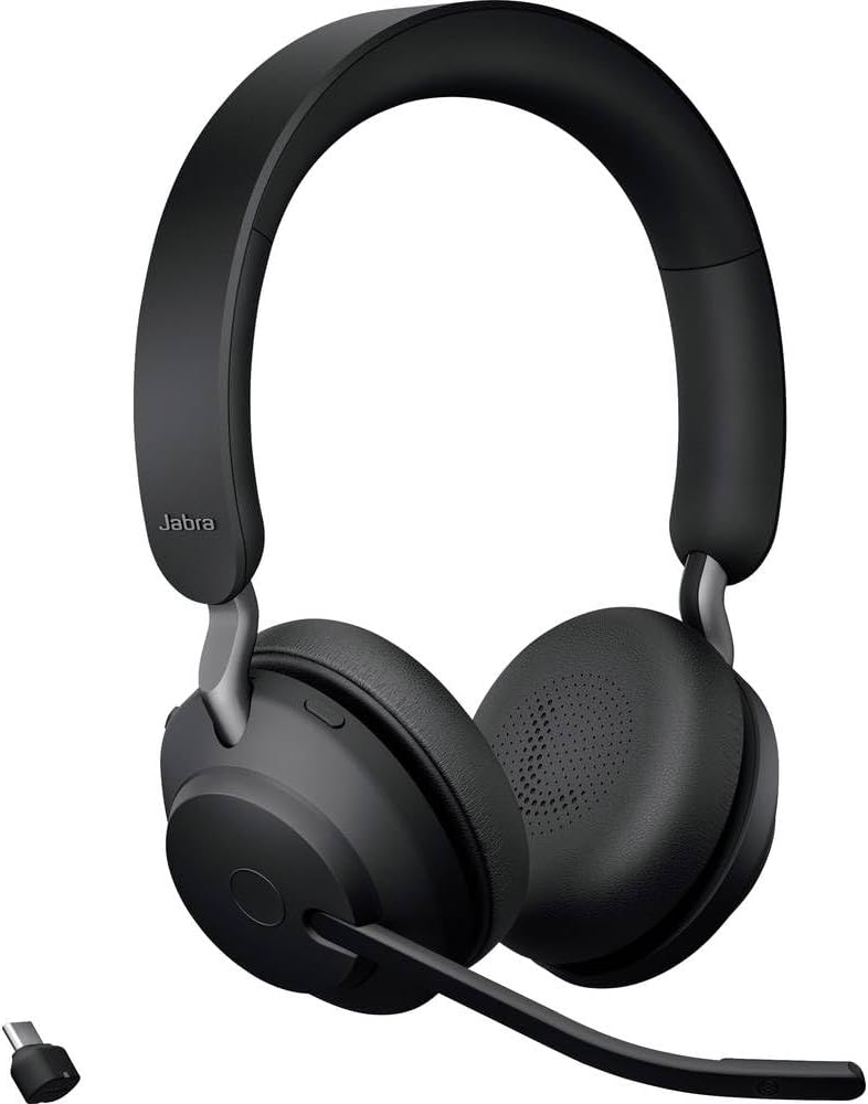 Jabra Evolve2 65 Wireless Headphones with Mic – Black - New Condition
