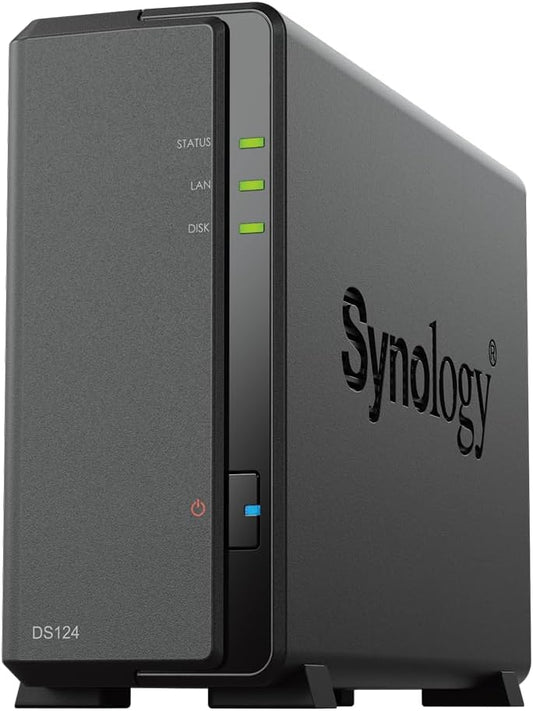 Synology DiskStation DS124 1-Bay Diskless NAS – 1GB RAM - New Condition