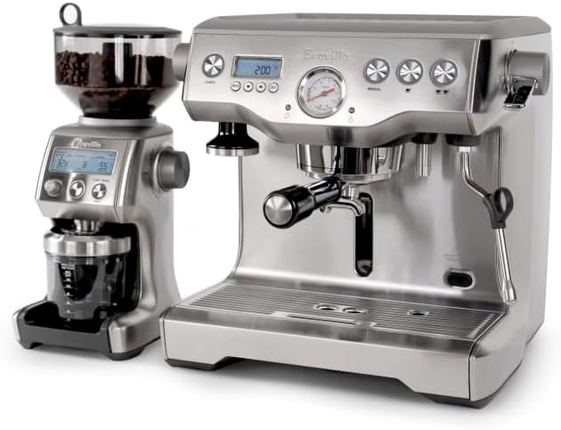 Breville Dynamic Duo Dual Boiler Espresso Machine & Grinder Pro Stainless Steel - Good Condition
