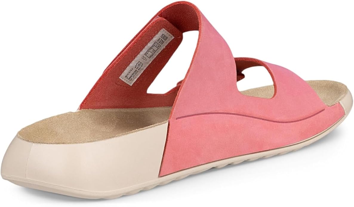 ECCO Cozmo Women's 2-Strap Slide Sandals – Bubblegum (EU 40 / US 9–9.5) - New Condition