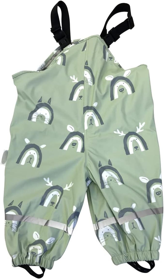 Silly Billyz Animal Print Waterproof Overalls, X-Large - New Condition