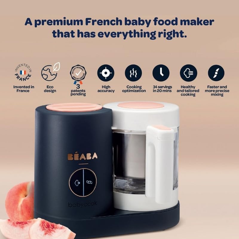 BEABA Babycook Neo 6-in-1 Baby Food Maker 1250ml Glass & Stainless Steel - New Condition