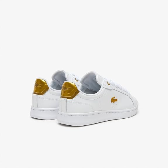 Lacoste Carnaby Pro 123 5 SFA Women's Sneakers – White/Gold (US 5) - New Condition
