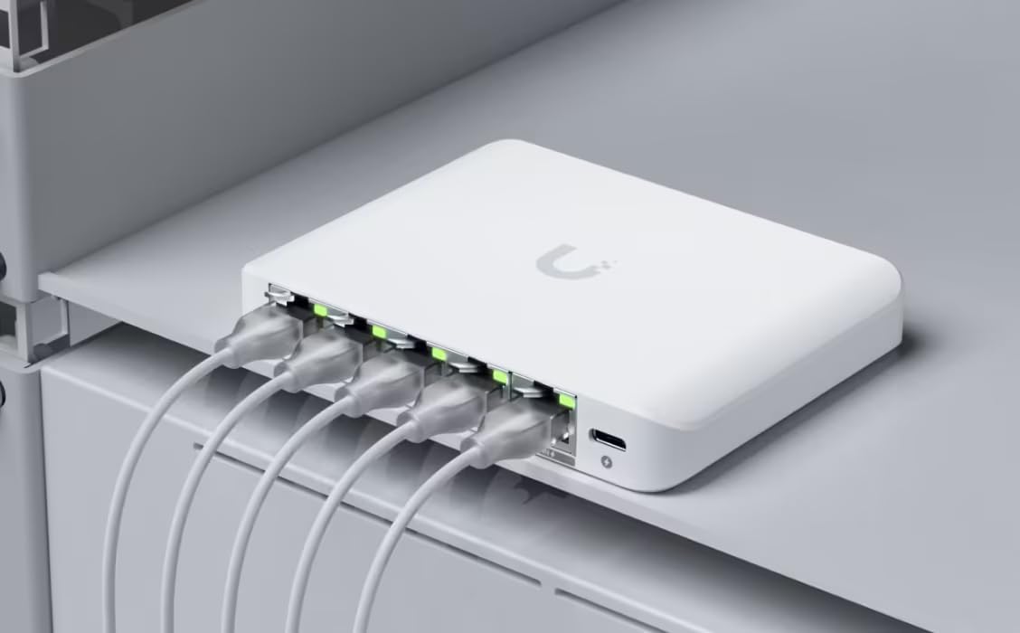 Ubiquiti UniFi Flex Mini 2.5G 5-Port Network Switch - New Condition