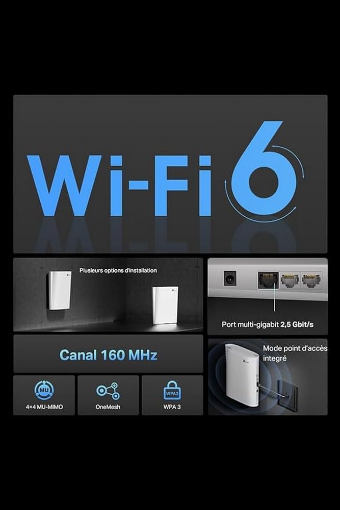 TP-Link RE900XD AX6000 Mesh Wi-Fi 6 Dual-Band Range Extender - New Condition