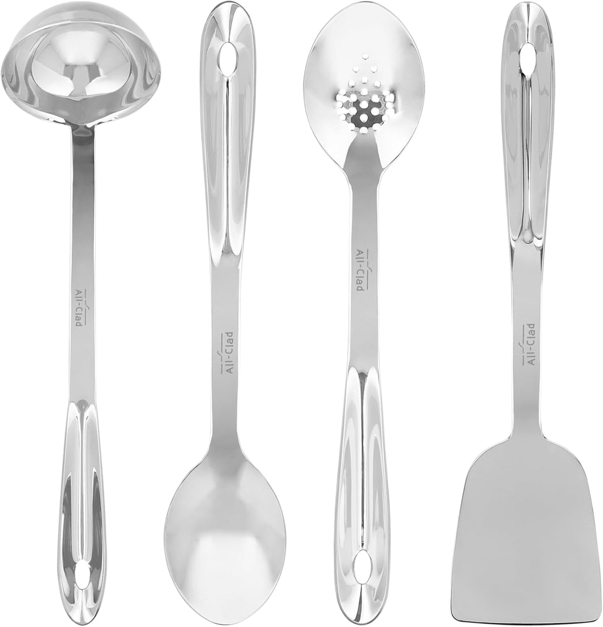All-Clad 5-Piece Stainless Steel Kitchen Utensil Tool Set - New Condition