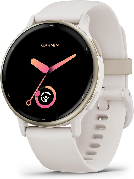 Garmin vívoactive 5 GPS Smartwatch – Ivory with AMOLED Display - Good Condition