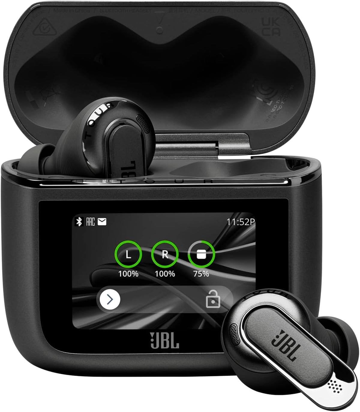 JBL Tour Pro 3 True Wireless Earbuds with Smart Charging Case – Hybrid Dual-Driver – Black - Excellent Condition