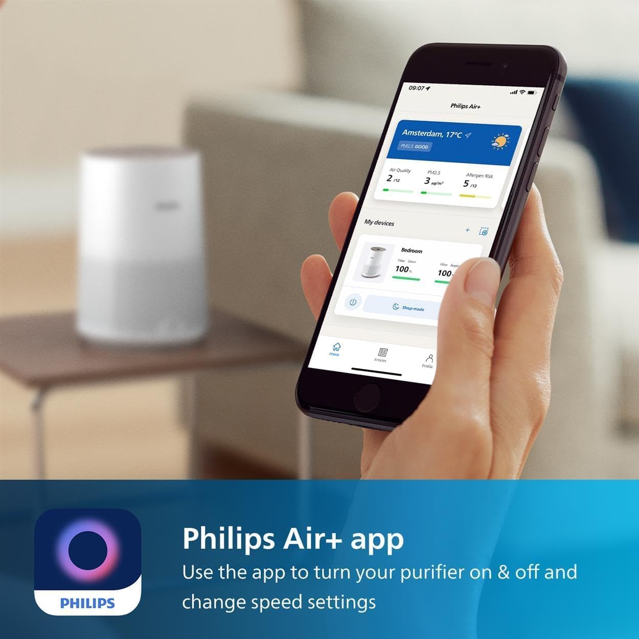 Philips Air Purifier 600i Series – AC0650/10, White - Excellent Condition