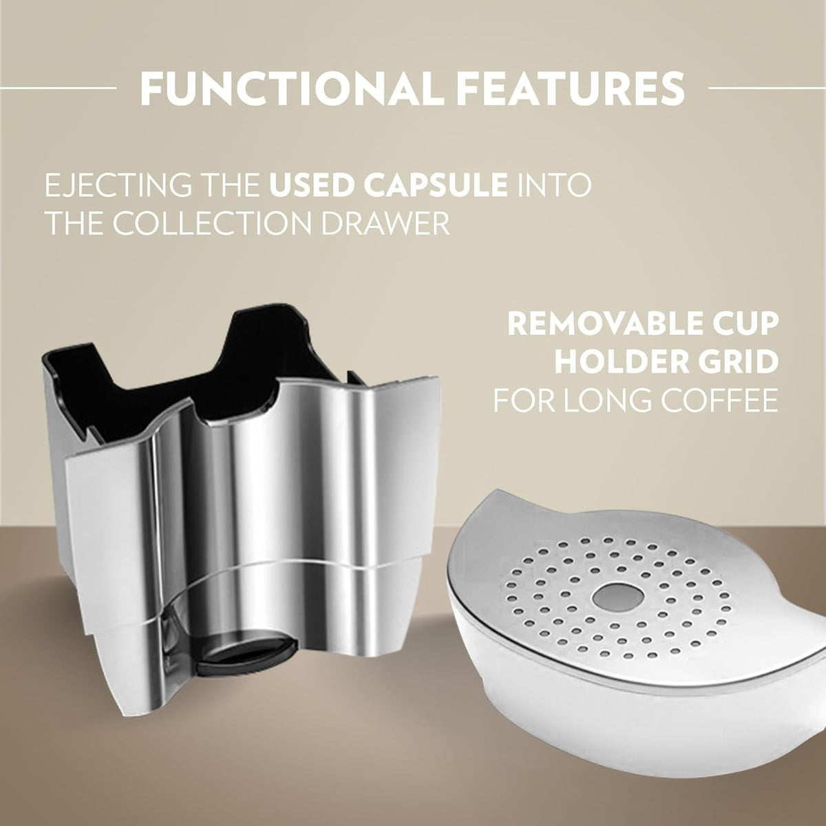 Lavazza A Modo Mio Smeg Coffee Capsule Machine – White, Italian Design, 0.9L Water Tank - Excellent Condition