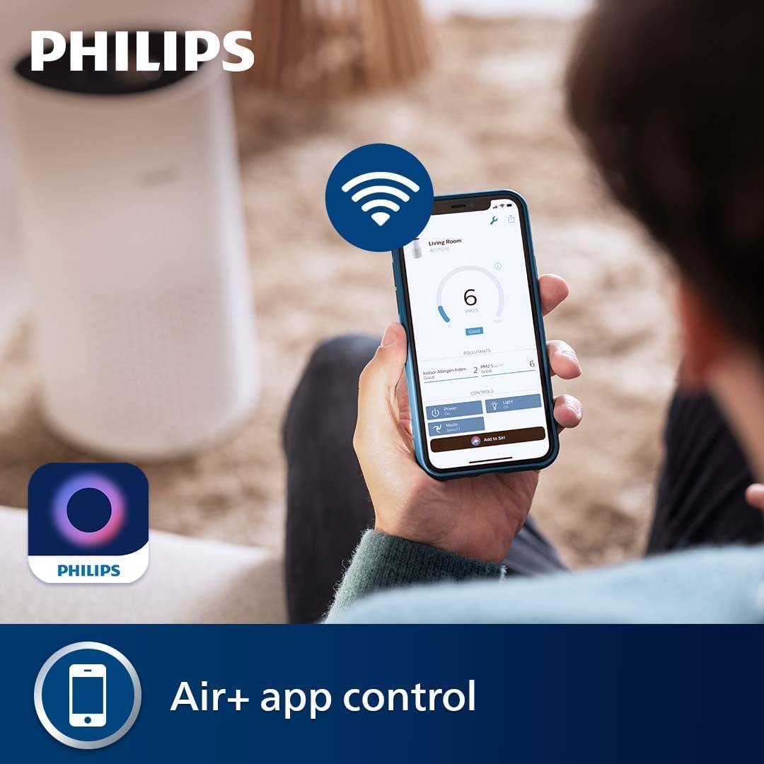 Philips 1000i Series Air Purifier – 78 m² Coverage, 300 m³/h CADR, HEPA & Carbon Filter - New Condition