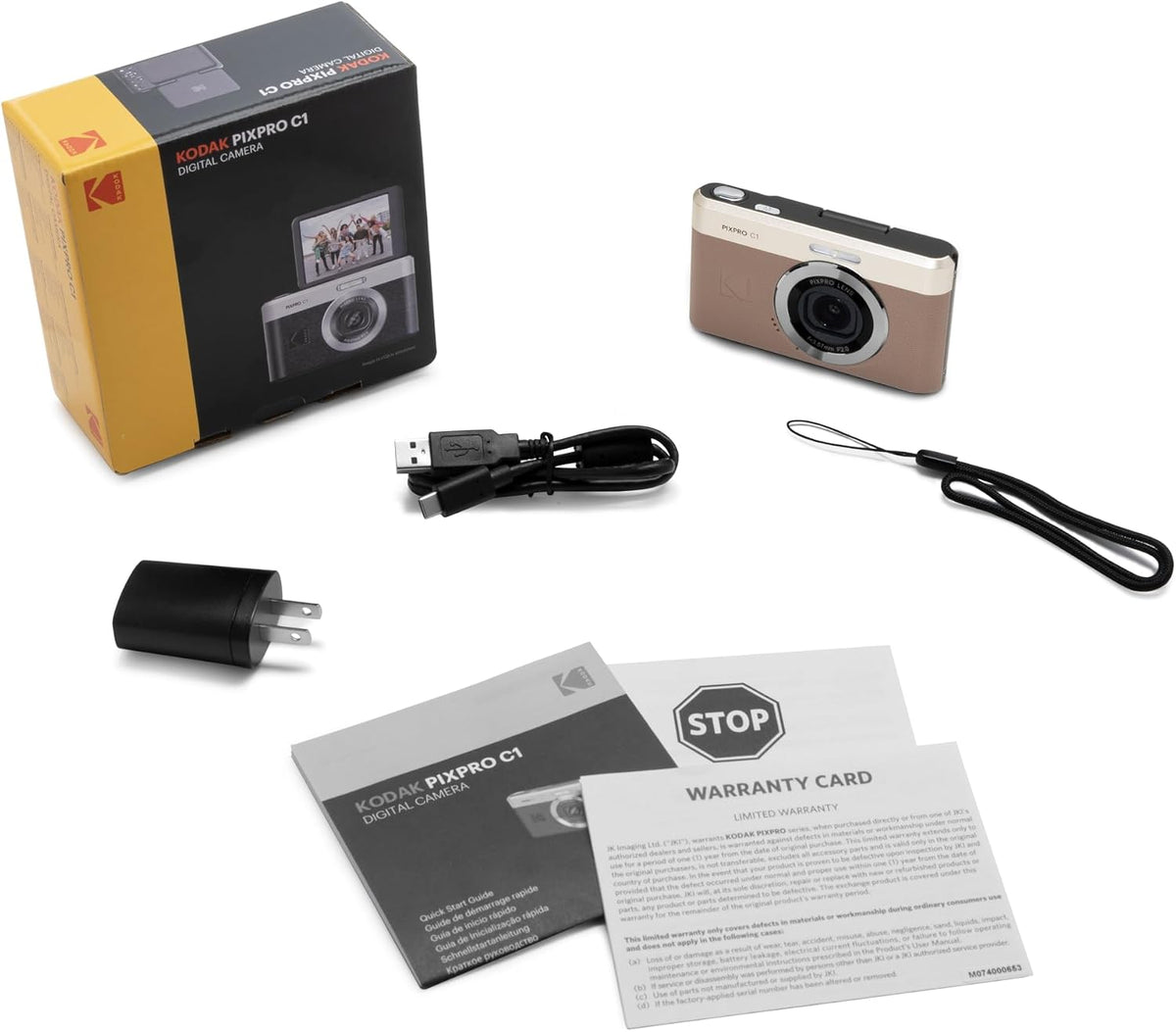 Kodak Pixpro C1 Compact Digital Camera 13MP – Brown - Excellent Condition