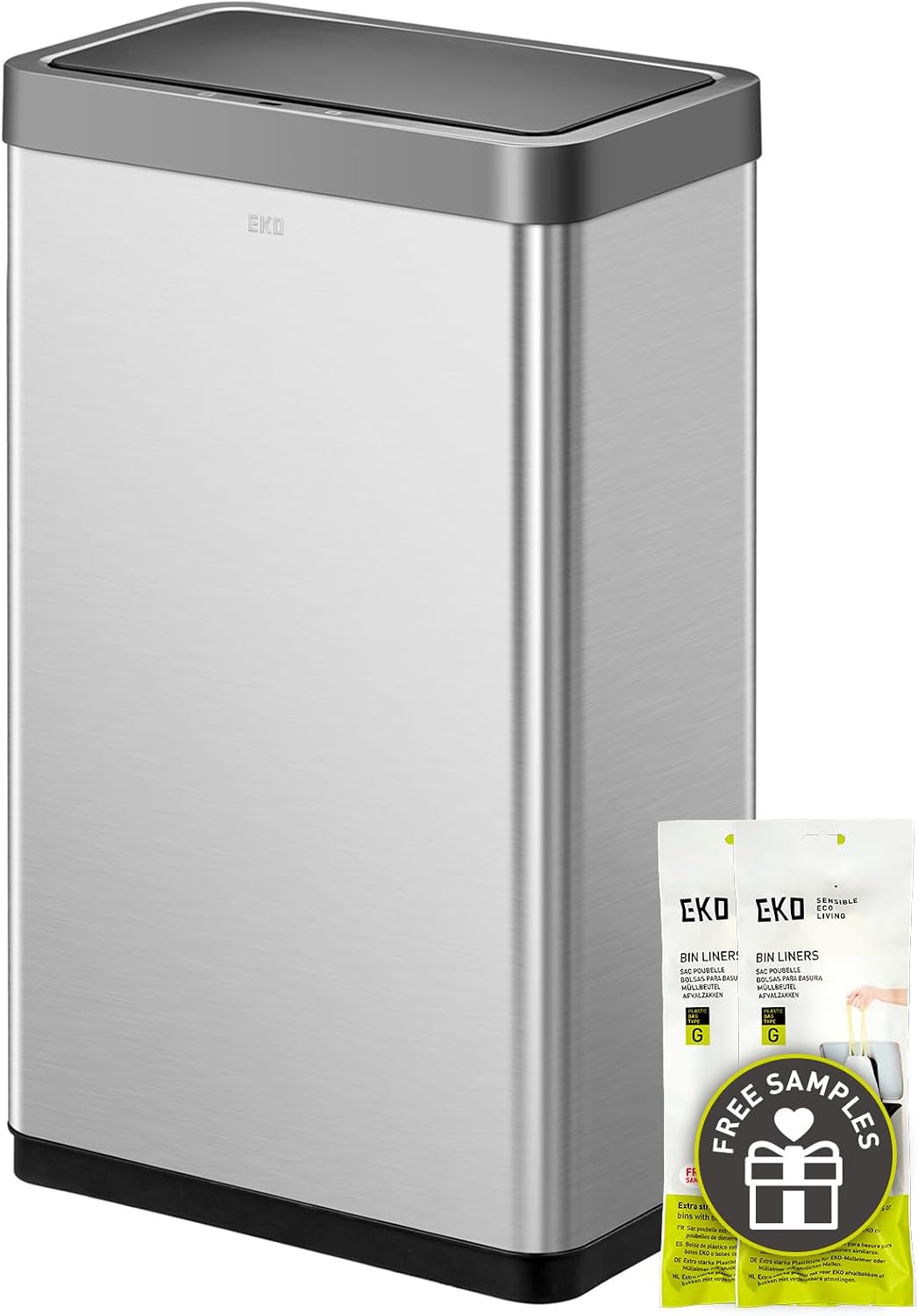 EKO Mirage X 80L Automatic Sensor Bin – Stainless Steel - New Condition