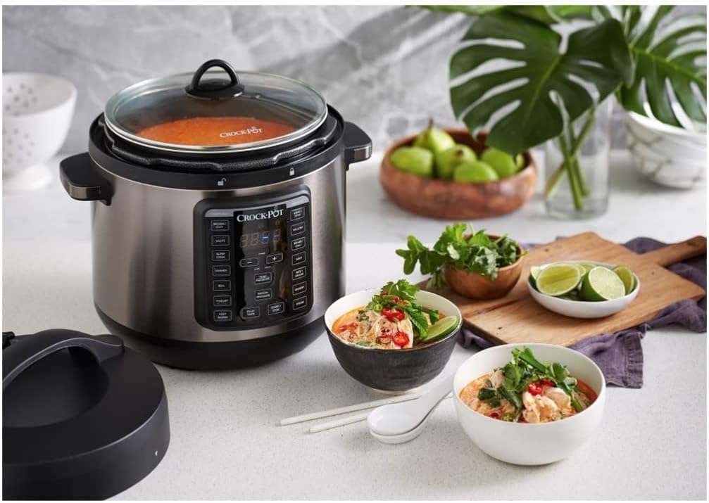 Crock-Pot Express Crock XL 7.6L Multi Cooker & Pressure Cooker - Stainless Steel - Excellent Condition