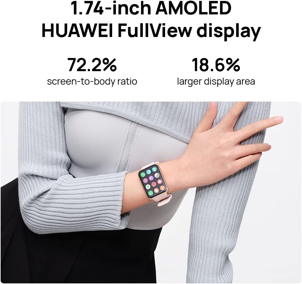 Huawei Watch FIT 2 Smartwatch, 1.74-inch FullView Display, Bluetooth Calling, Healthy Living Management - New Condition
