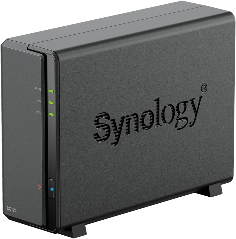 Synology DiskStation DS124 1-Bay Diskless NAS – 1GB RAM - New Condition