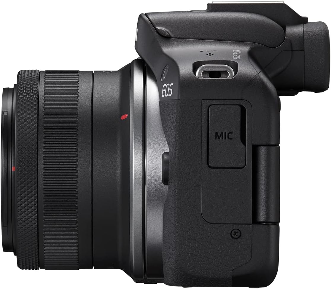 Canon EOS R50 Mirrorless Camera with RF-S 18-45mm Lens – 24.2MP, 4K, Black - New Condition