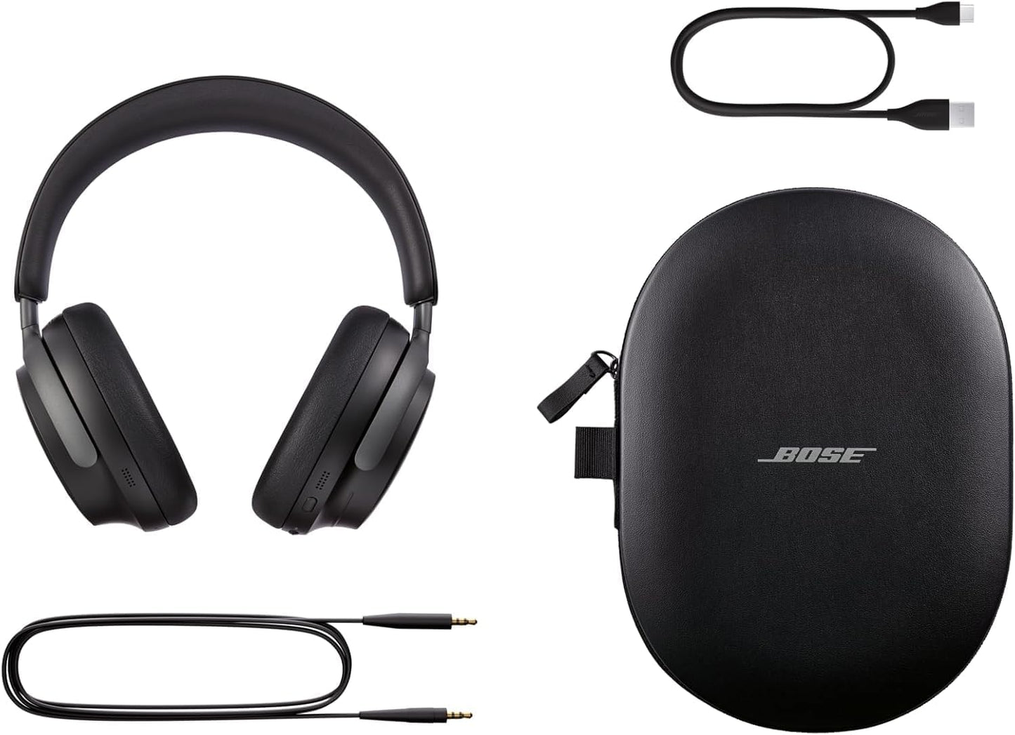 Bose QuietComfort Ultra Bluetooth Wireless Noise Cancelling Headphones Black - Excellent Condition