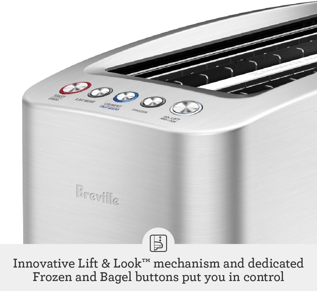 Breville Smart Toaster, Brushed Stainless Steel - New Condition