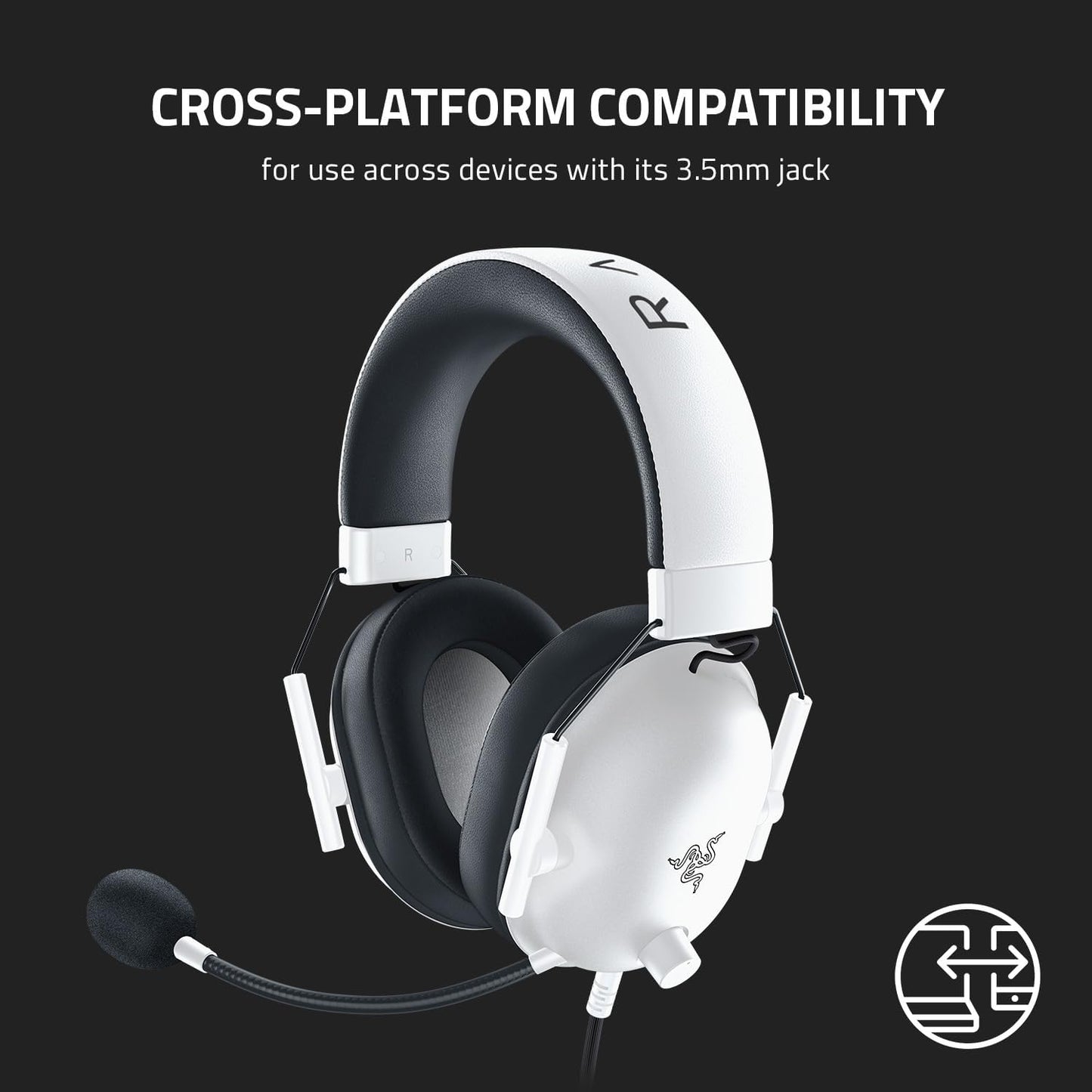 Razer BlackShark V2 X Gaming Headset White - New Condition