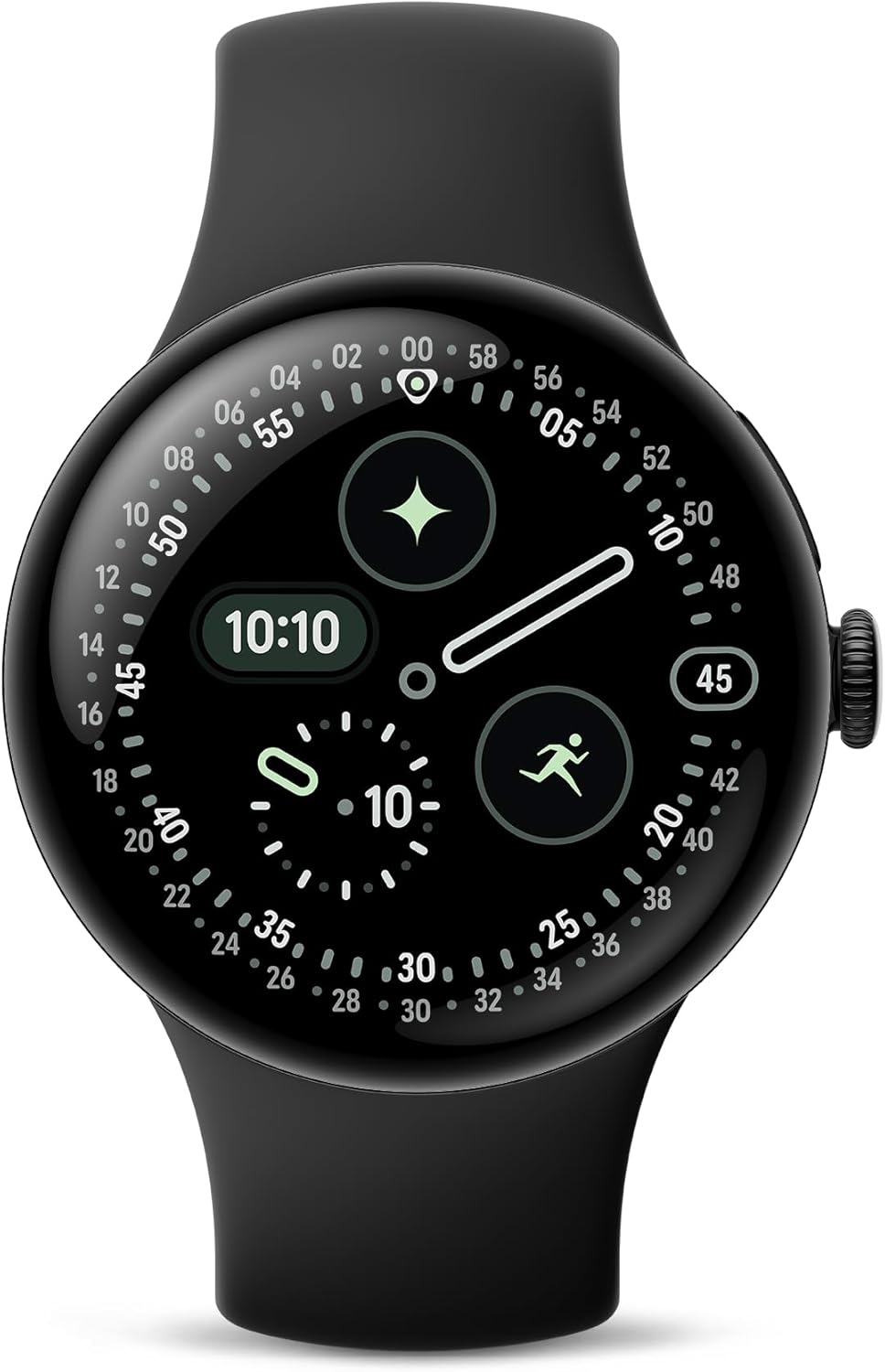 Google Pixel Watch 4 45mm WiFi Black/Obsidian - Excellent Condition