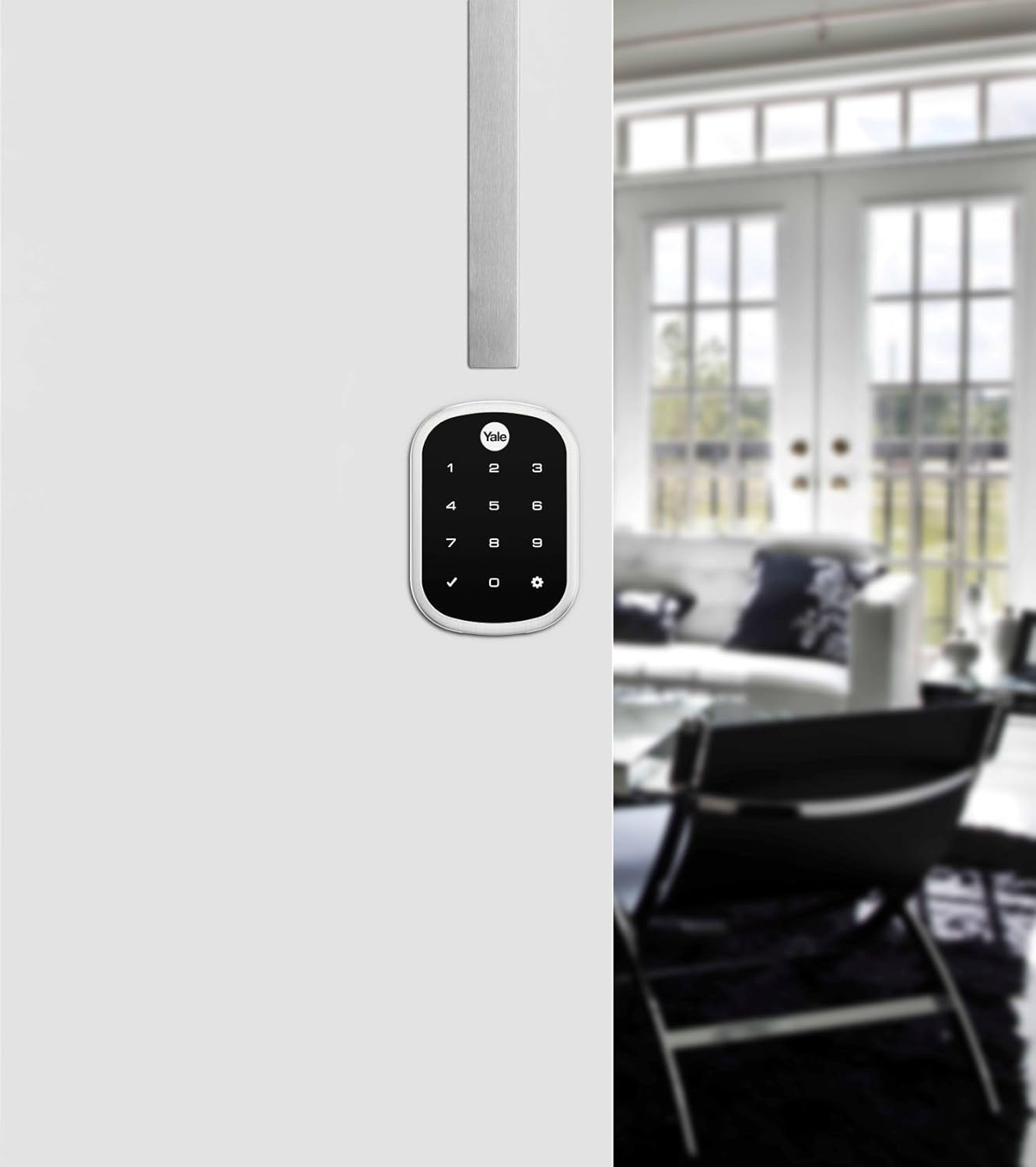 Yale Assure SL Smart Touchscreen Deadbolt Lock Satin Chrome with Yale Home Module - New Condition