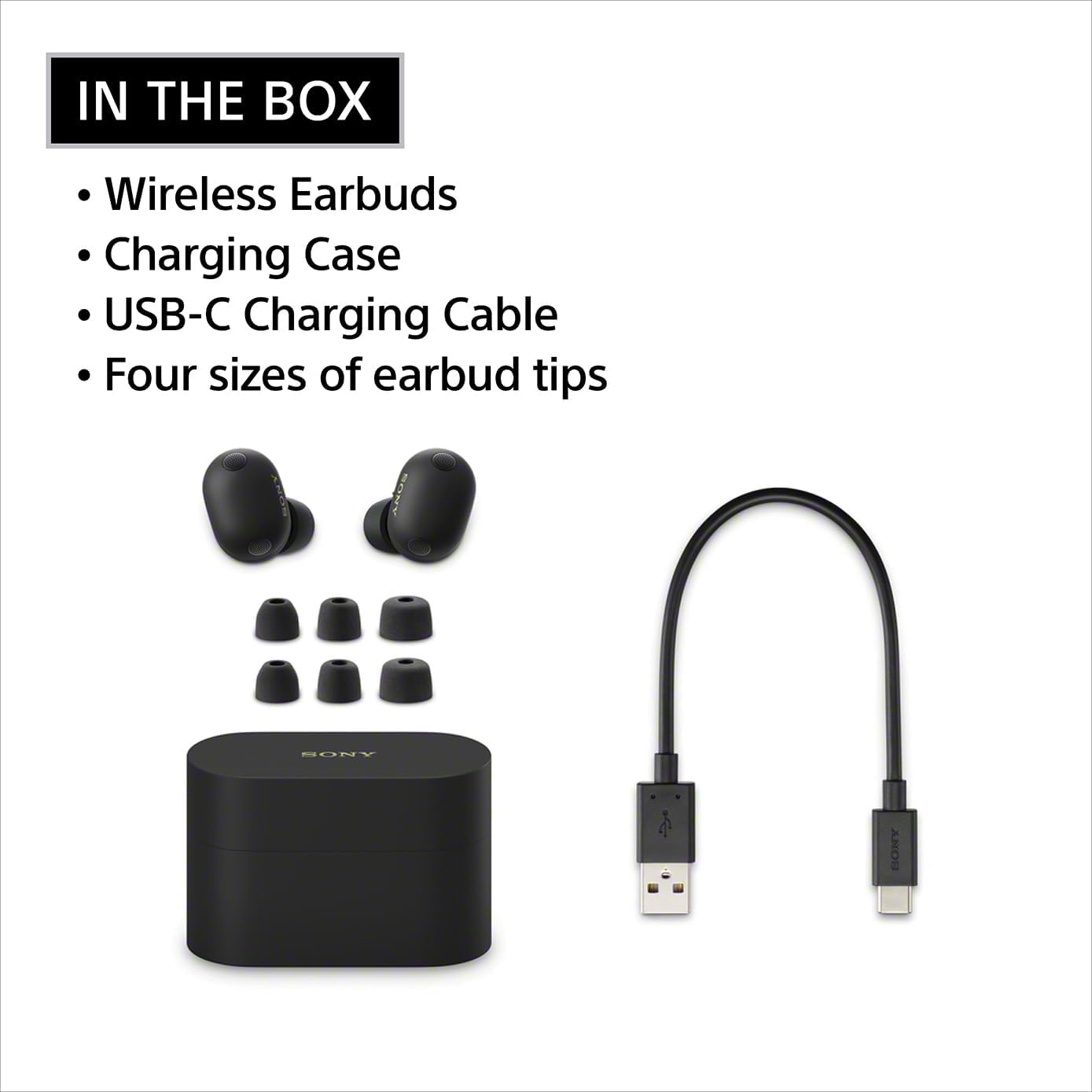Sony WF-1000XM6 Noise Cancelling Wireless Earbuds Black - Excellent Condition
