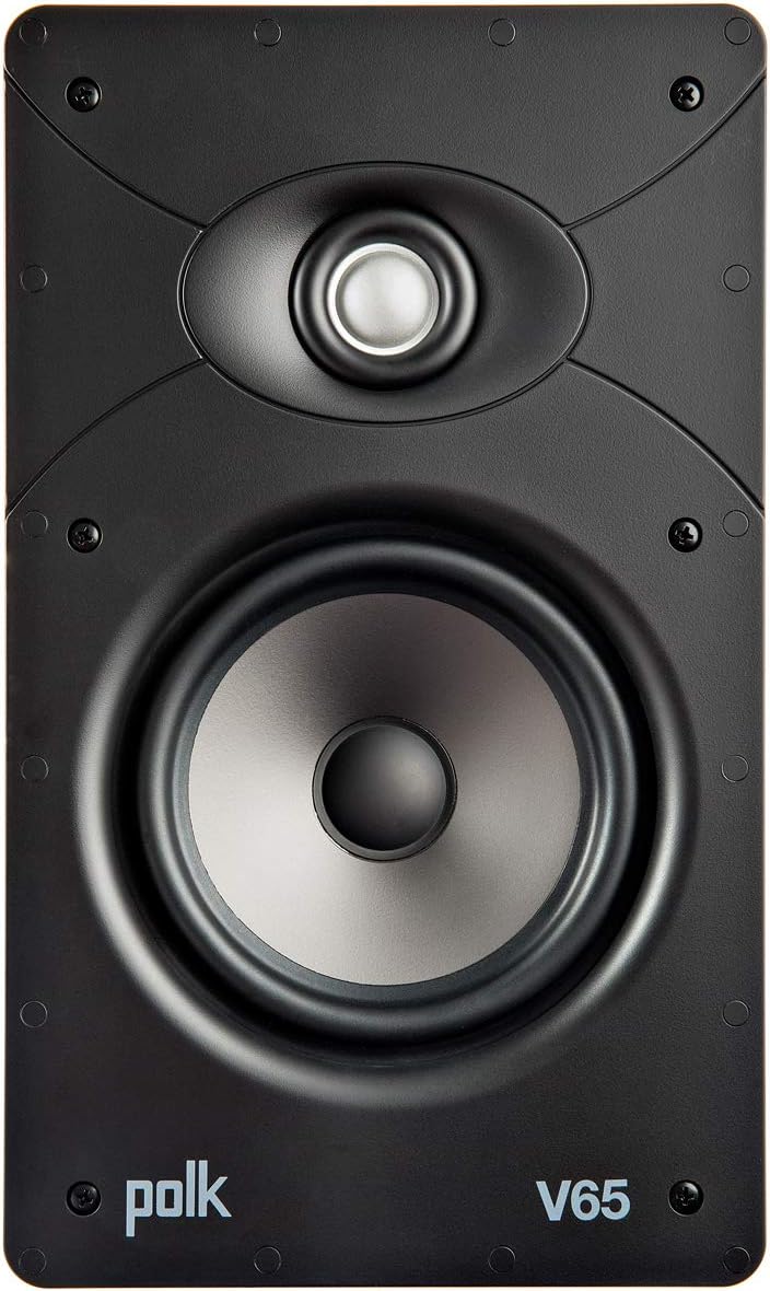 Polk Audio V65 In-Wall Speakers Pair with 6.5" Drivers - New Condition
