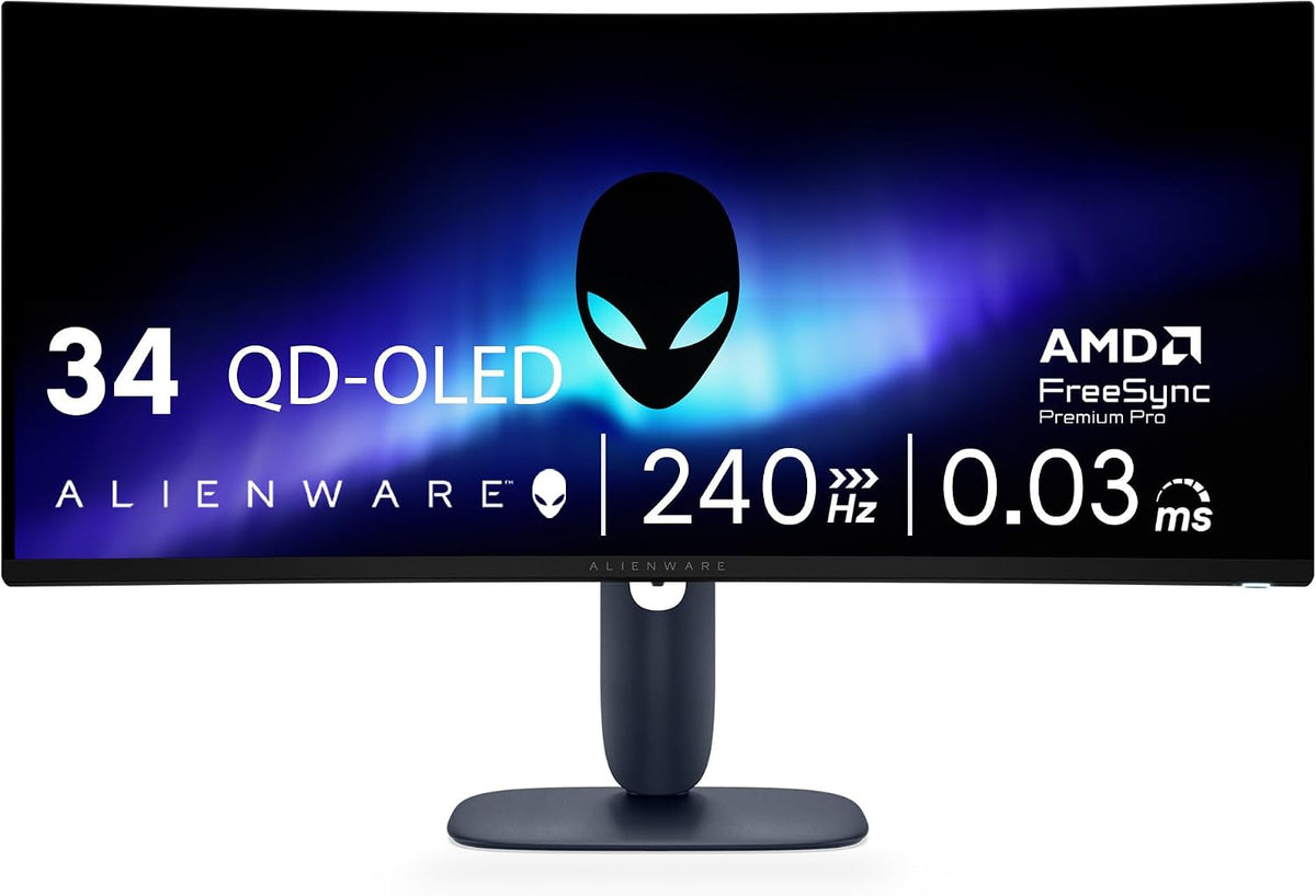 Alienware AW3425DW Gaming Monitor – 34-inch QD-OLED, 240Hz - New Condition