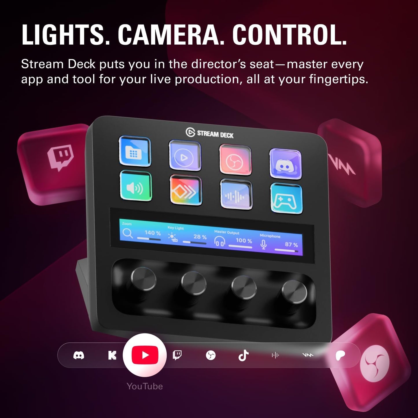 Elgato Stream Deck + XLR Audio Mixer & Studio Controller - New Condition