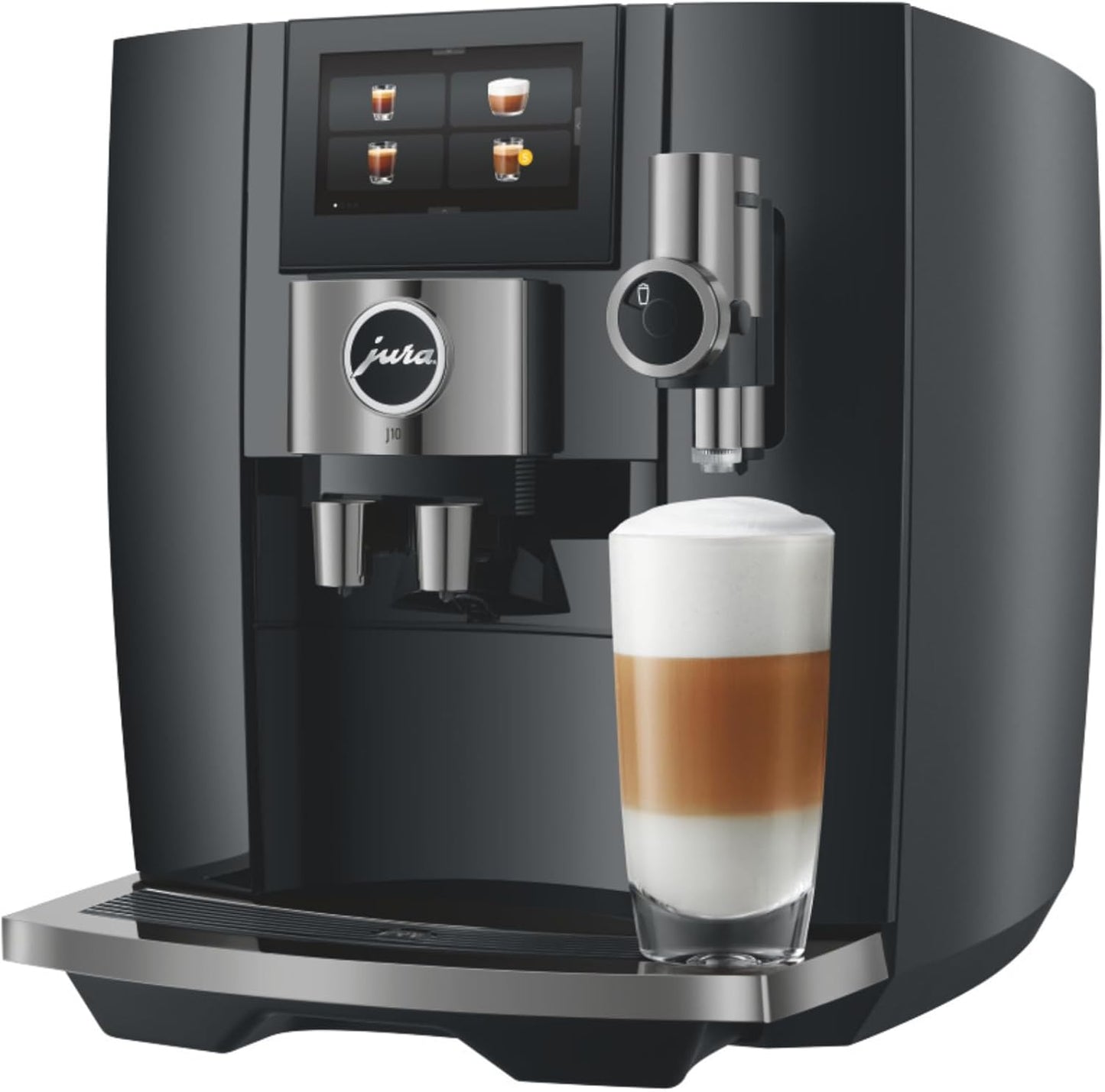 Jura J10 Automatic Coffee Machine with Cold Extraction Piano - Black - Excellent Condition
