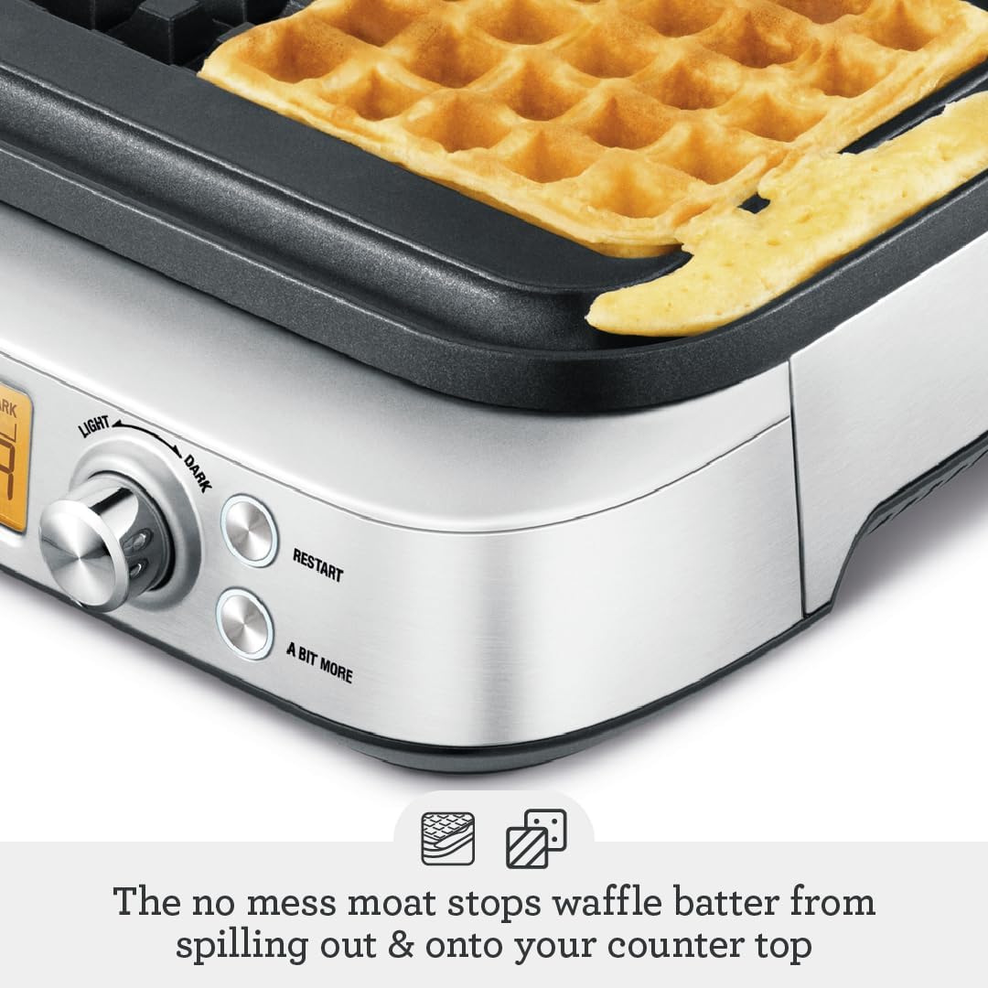 Breville the Smart Waffle, Silver - New Condition