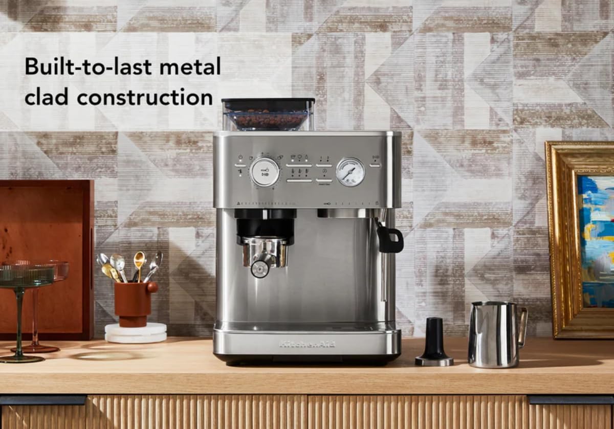 KitchenAid KES6551 Semi-Automatic Espresso Machine – Stainless Steel - Excellent Condition