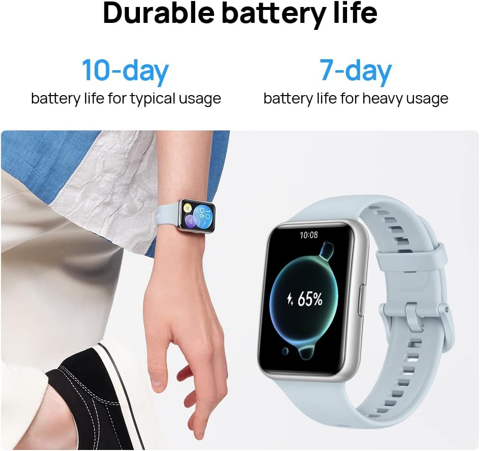 Huawei Watch FIT 2 Smartwatch, 1.74-inch FullView Display, White [AU Version] - New Condition
