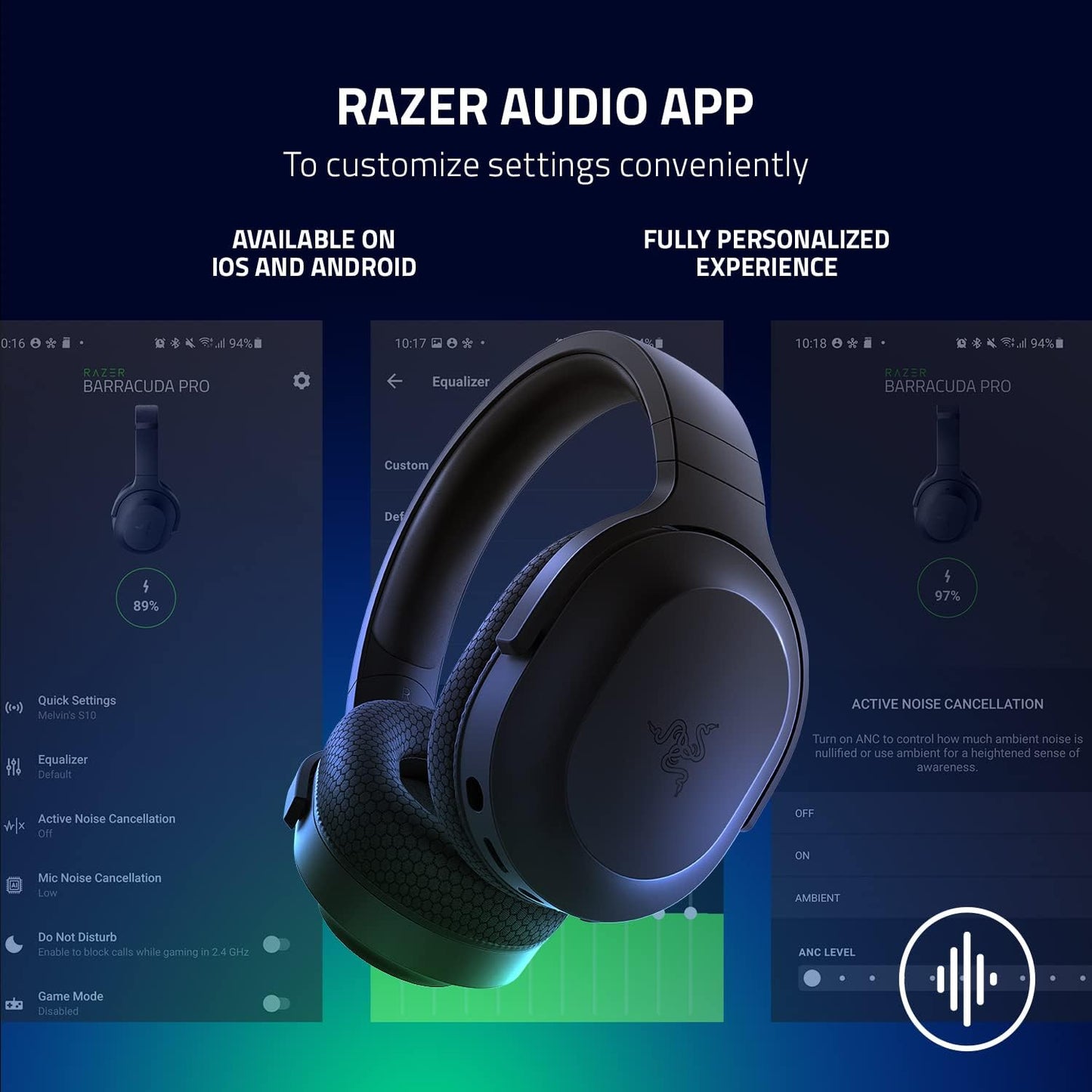 Razer Barracuda X Wireless Gaming Headset Black - New Condition